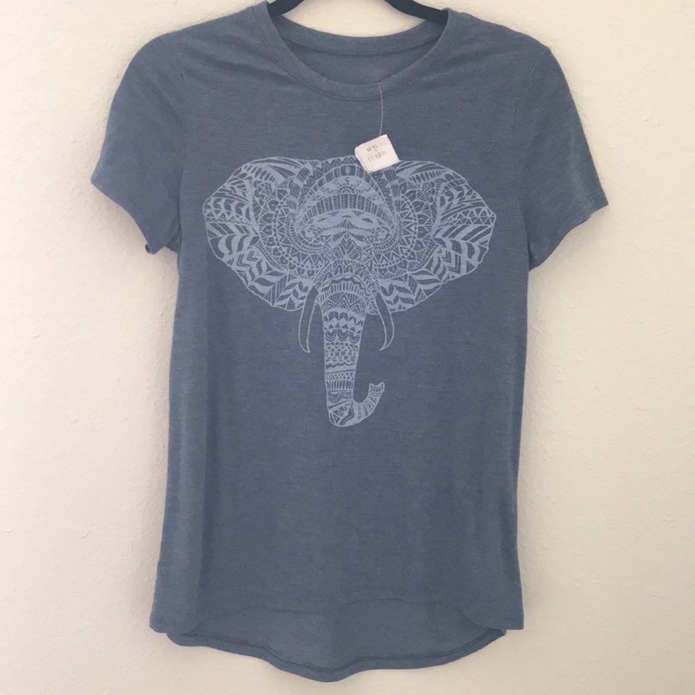 Navy elephant shirt NWT